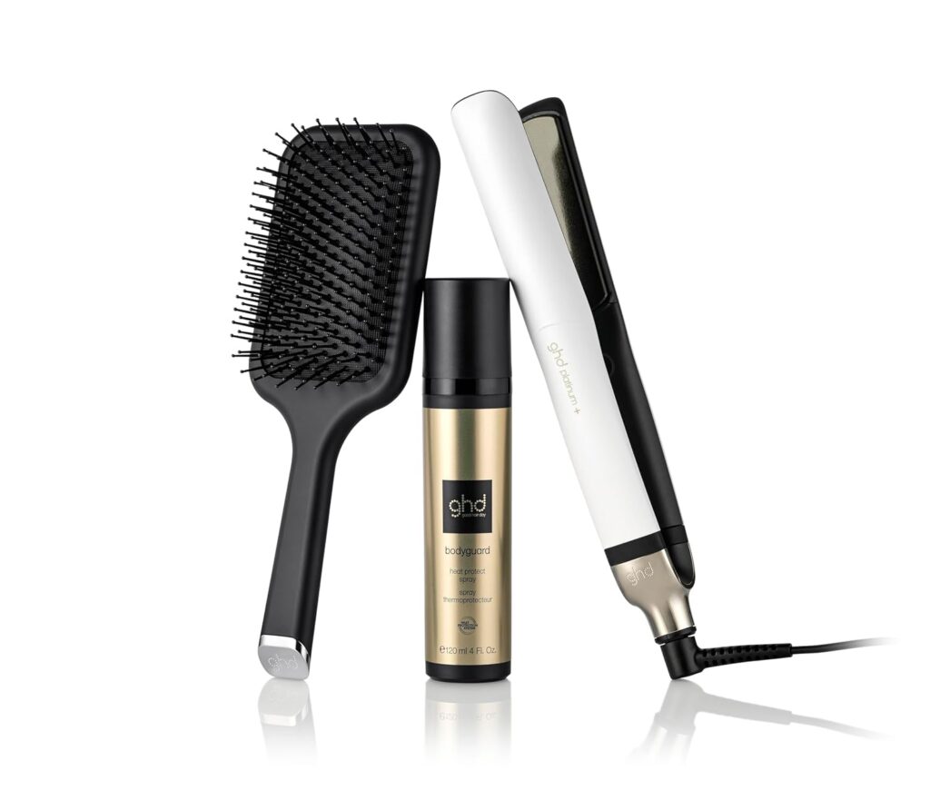 Ghd Platinum Plus: Plancha Inteligente con Spray Protector y Cepillo Paddle